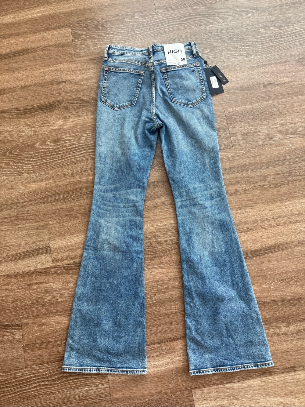 rag & bone High-Rise Blue Flare Jeans